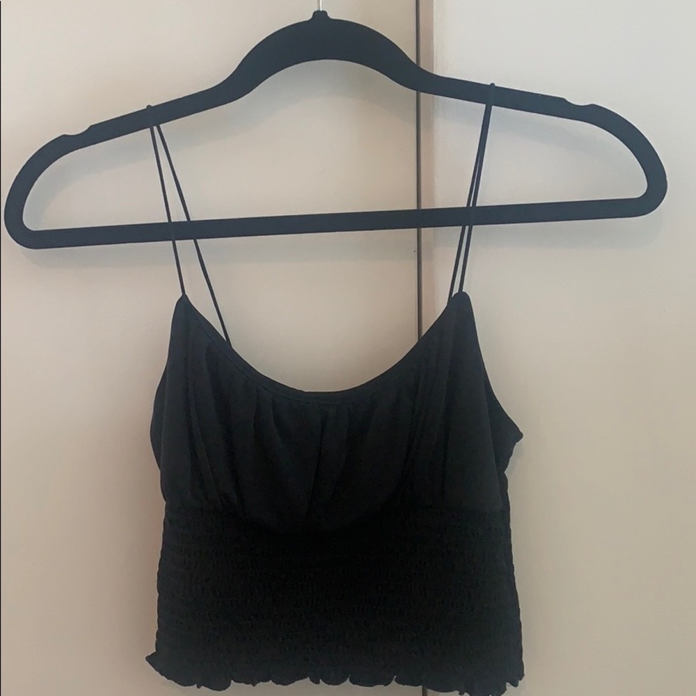Urban outfitters ruched crop tank top